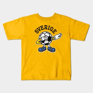 Sverige Sweden dab dabbing soccer football Kids T-Shirt